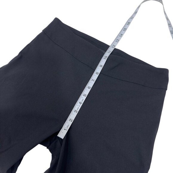 Counterparts Women SZ M Black Stretch Pull On Capri Pants Ankle Buckle Detail - Picture 5 of 10